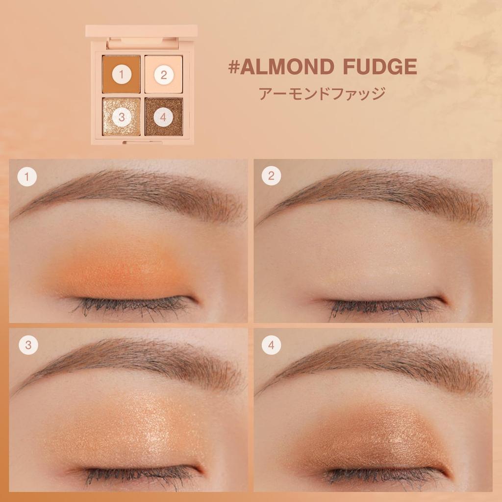 3CE Mini Multi Eye Color Palette 4 Colors H Almond Fudge Eyeshadow
