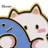 Enamel Badge Pin Holding Fish Cartoon Cat Brooch, Kitten Alloy Pin, Women Animal Jewelry Clothing Accessories for Backpacks Hats Scarves Jackets