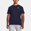 Under Armour Solid Color Training Round Neck Short Sleeve T-Shirt Men Tops Dark-Blue 1373997-410