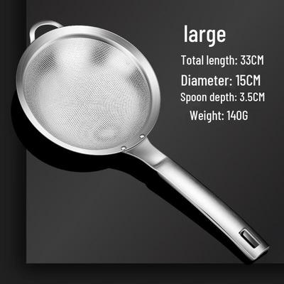 Abay 304 Stainless Steel Fine Mesh Strainer Spoon