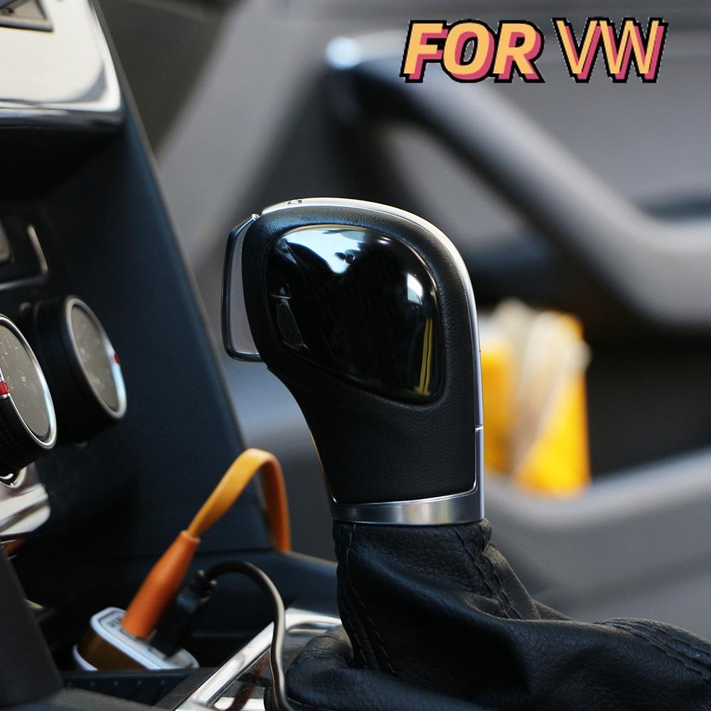 Paslanmaz Çelik Araba Vites Topuzu Yan Kapak Trim Etiketi Volkswagen VW Golf MK7 Tiguan Polo Beetle Passat DSG Aksesuarları için