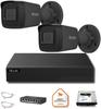 HiLook 2-Camera 4MP IP CCTV Kit IPC-B141H-C Black, NVR, 2TB PoE