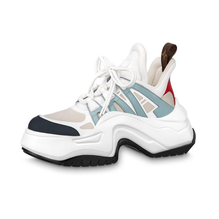 Louis Vuitton Archlight 2.0 Platform Sneakers 'White Beige Blue' Women's 1ABIHW