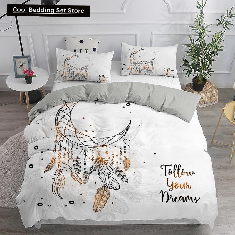 Dream Catcher Bedding Set Elegant Bohemian Duvet Cover Queen Twin Full Ethnic Quilt Cover Single Double King Comforter Bed Cover