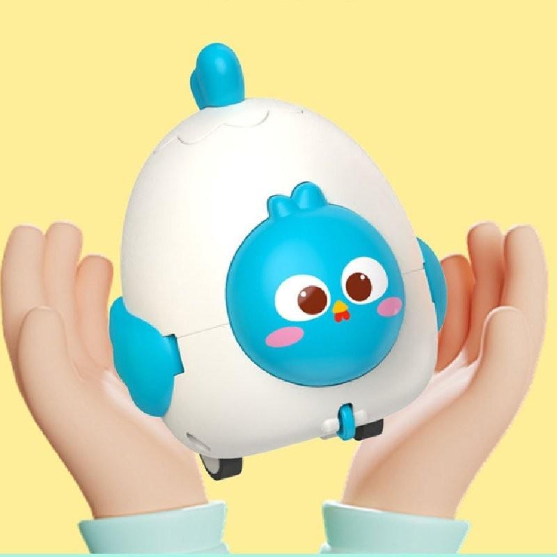 Colorful Cartoon Pet Egg Spring Loaded Toy Car For Kids Interactive Fun Experience