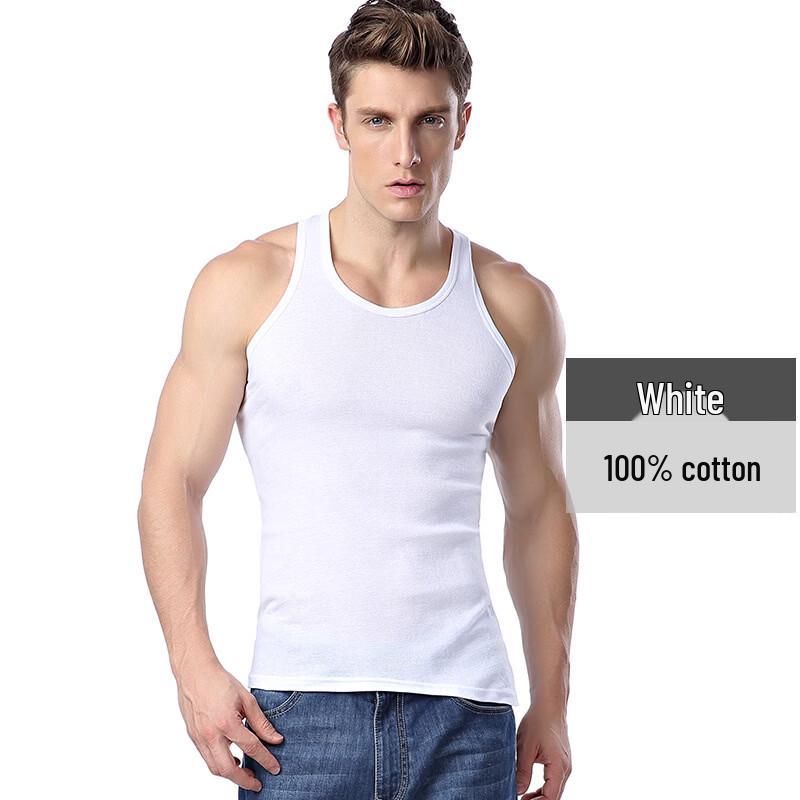 LangSha Men's Cotton Slim Fit Tank Top