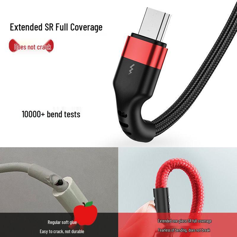 2m Nylon Braided Android 6A Fast Charging Micro USB Cable