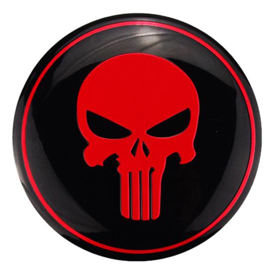 Universal Skull Zinc Alloy Auto Car Tyre Wheel Center Hub Cap Sticker Badge