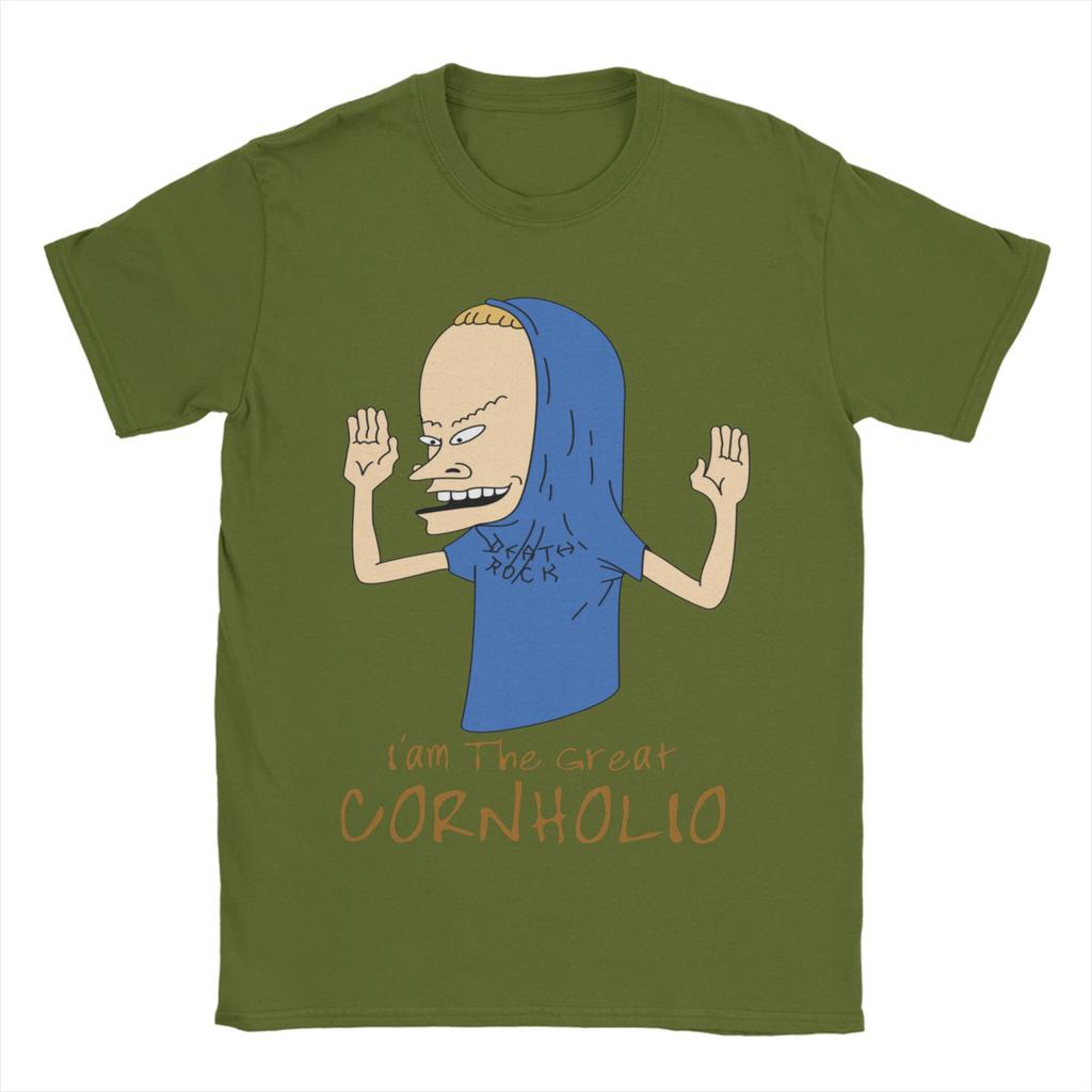 Beavis and Butthead Great Cornholio T Shirt 90s Cartoon BB 100 Cotton Clothing Vintage Short Sleeve Tees Plus Size TShirts
