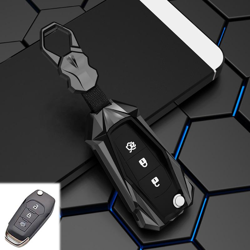 Zinc Alloy Car Remote Key Case Cover Shell For Ford Fusion Fiesta Mondeo Ecosport Kuga Escort Everest Ranger F150 Accessories
