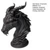 Yousheng Dark Sheep-Headed Ornament, 3D Printed Gothic Devil Sculpture, with Detailed Horn Texture Desktop Statue, for Home