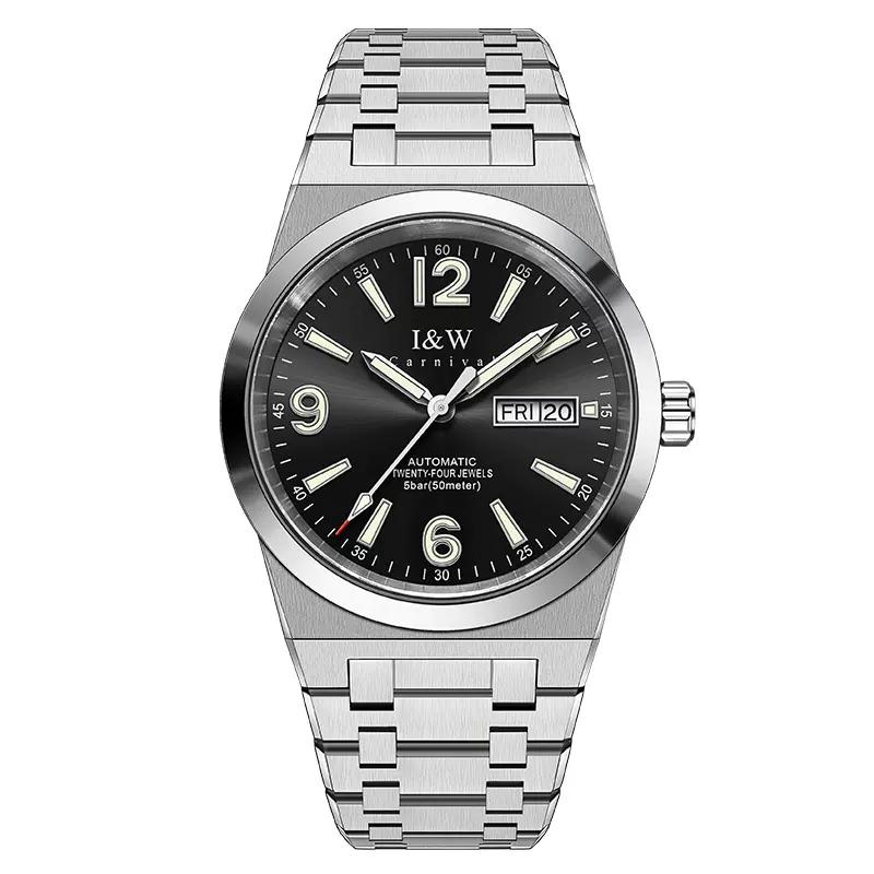 Montre Homme IW CARNIVAL Automatic Watch for Men Original Brand Luxury NH36 Movement Mechanical Watches for Man Waterproof Reloj