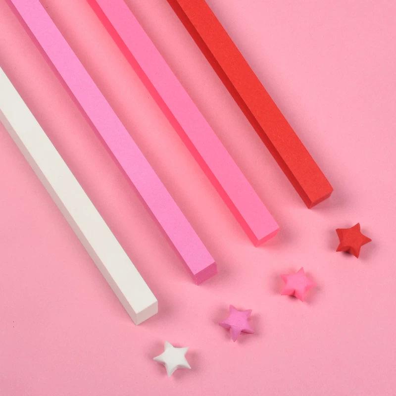 27-Color Lucky Star Origami Paper Strips for Folding Pentagrams