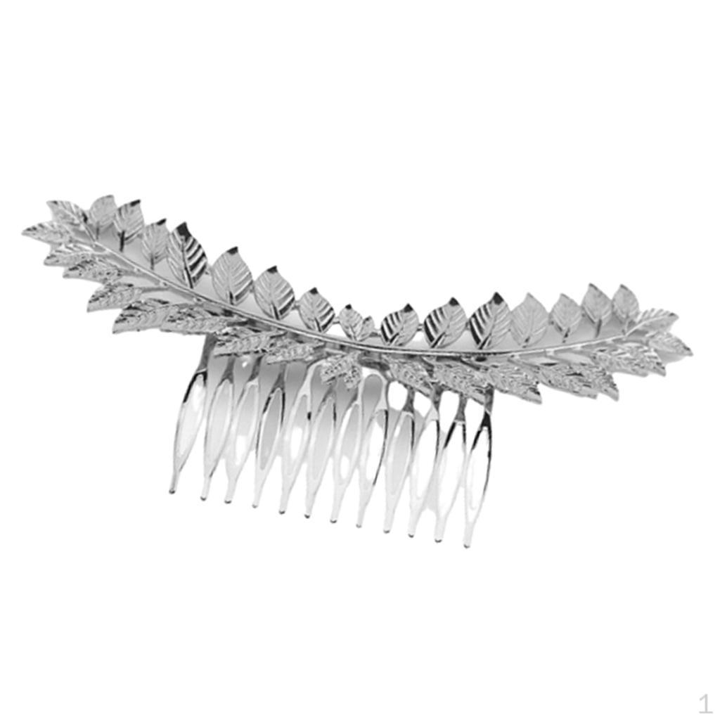 

Leaves Hair Combs Slide Wedding Bridal Accessories серебряный