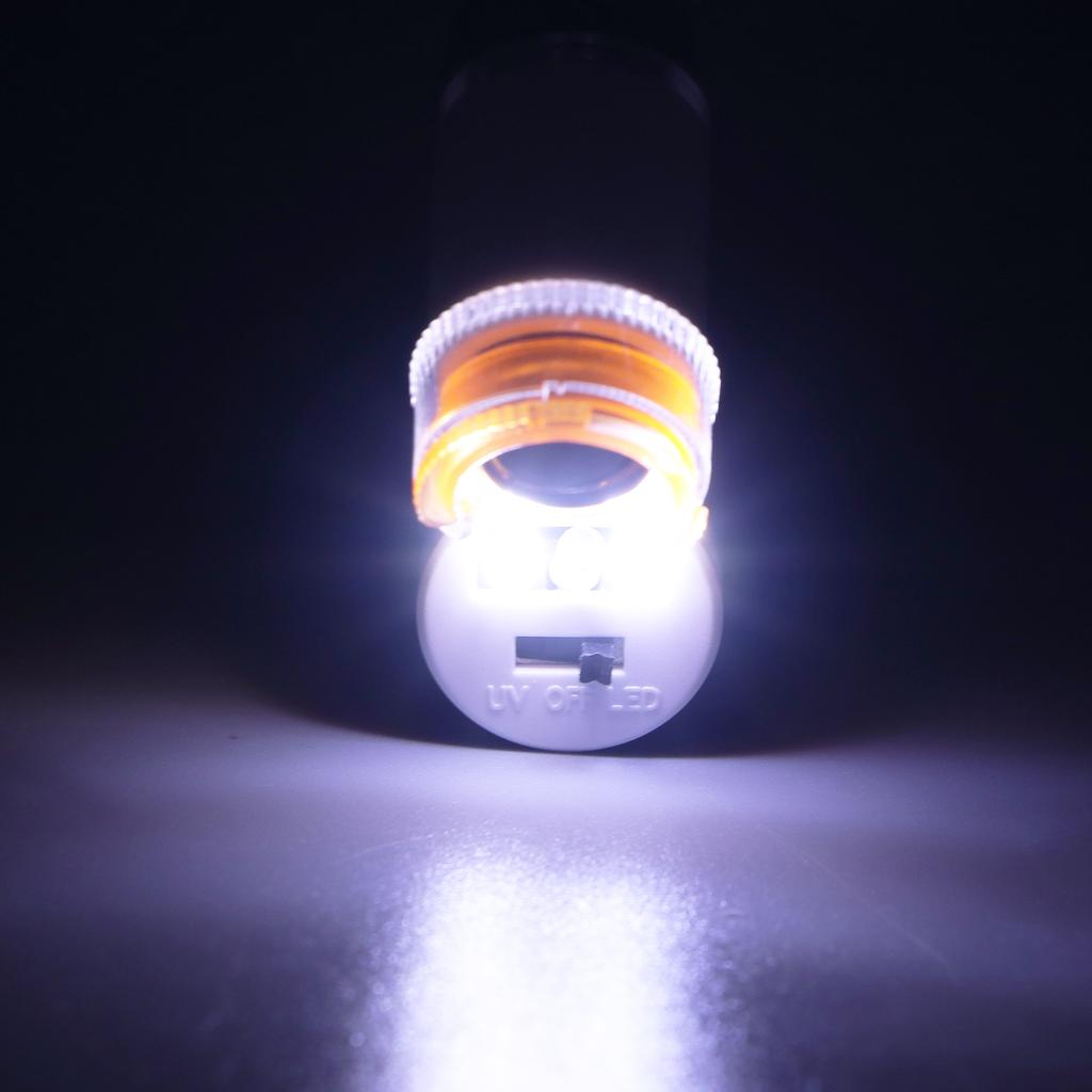 60X   Vergrößerung Lupe Tragbar Schmuck Kassen Lupe Detektor LED Licht   Mikroskop