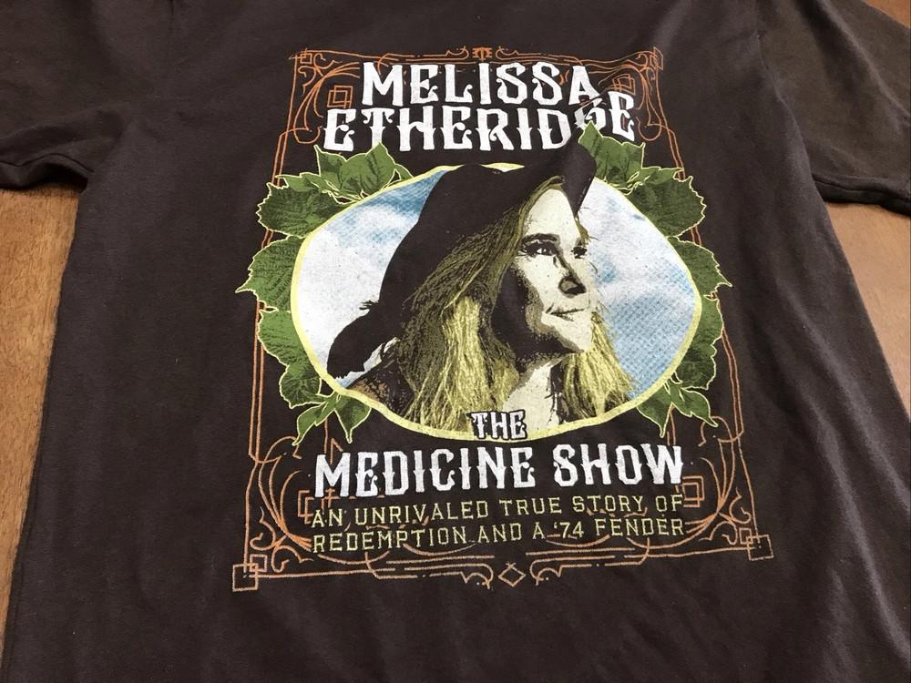 Vtg Melissa Etheridge The Medicine Tour 2019 Cotton S-5XL Black T Shirt UR450 Unisex T-Shirt XL