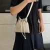 Korean Style Nylon Shoulder Bag Crossbody Bag Mobile Phone Bag Drawstring Bucket Bag  Outdoor
