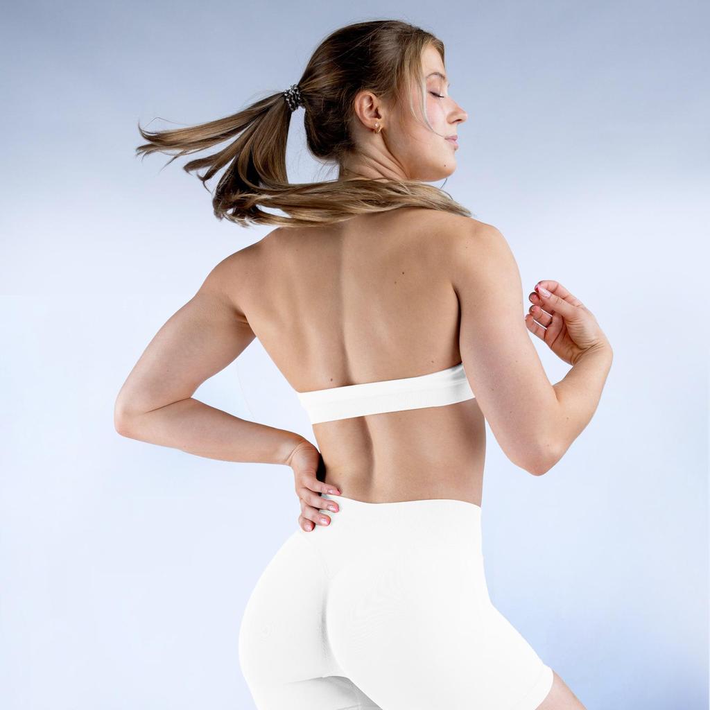European-American Seamless Backless Halter Neck Sports Bra for Women