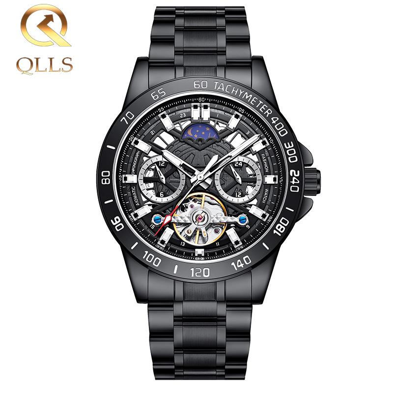 

QLLS Qiluo Time Швейцарские Автоматические Механические Мужские Бизнес-Часы - Стиль Douyin