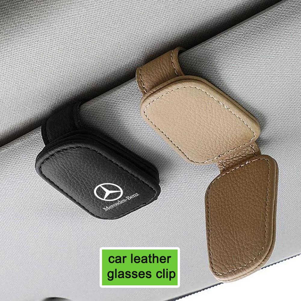 Car Leather Glasses Clip,sun Visor Sunglasses Clip,car Accessories,for Mercedes-Benz C180 C200 C260 C300 W108 W124 W126 W140 W16