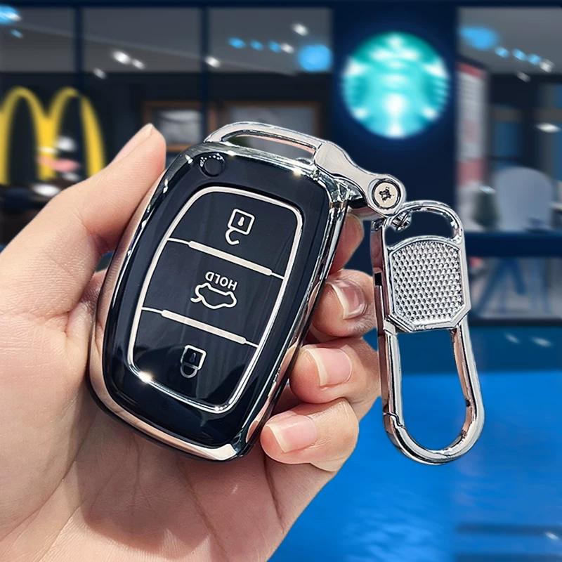 Tpu Smart Remote Shell Fobs Cover For Hyundai Ix35 I40 I20 I10 Tucson Elantra Creta Sonata Ioniq Accent Creata Car Key Case