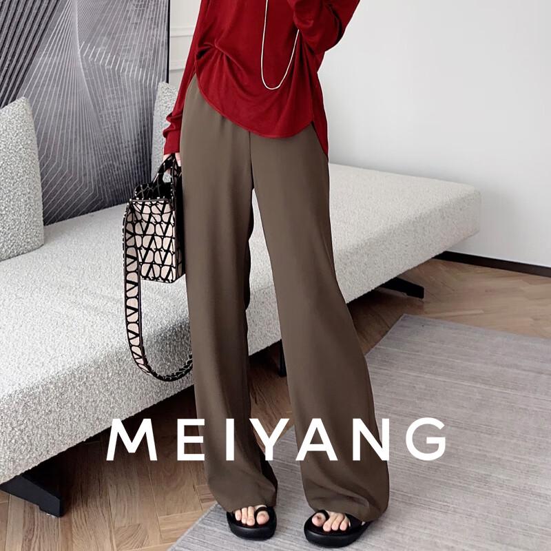 

MEIYANG Брюки прямого кроя из ледяного шелка с защитой от просвечивания (60-я серия) M