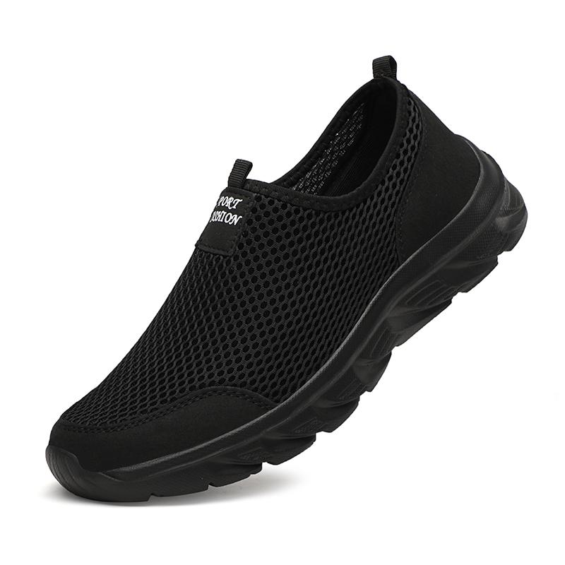 Zapatillas de Running Slip-On Transpirables Zapatillas de Verano Zapatos Deportivos de Malla para Hombre Zapatos Casuales Ligeros para Caminar Zapatillas de Tenis para Hombre 46