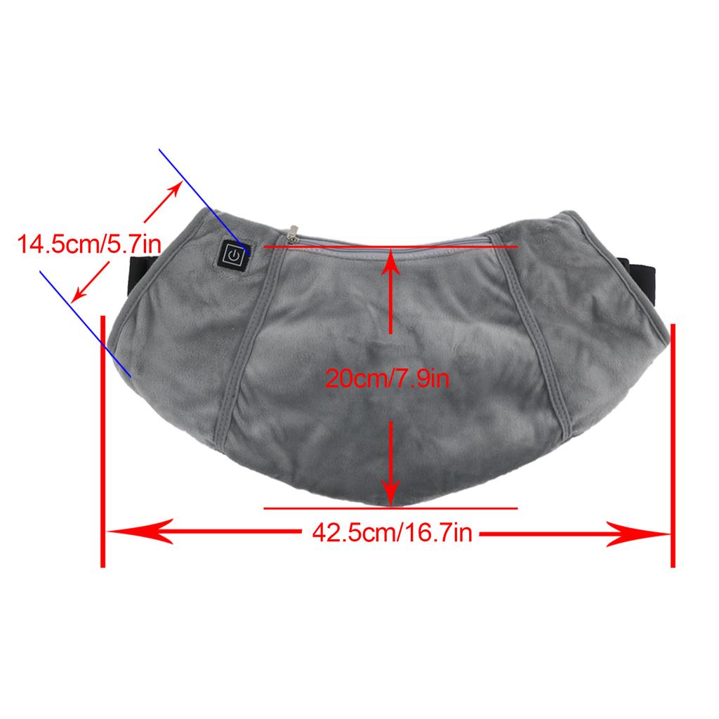 Uppvärmd Handmuff Elektrisk Uppvärmd Handvärmare Pouch med USB-kontakt Rem 3 Temperaturer