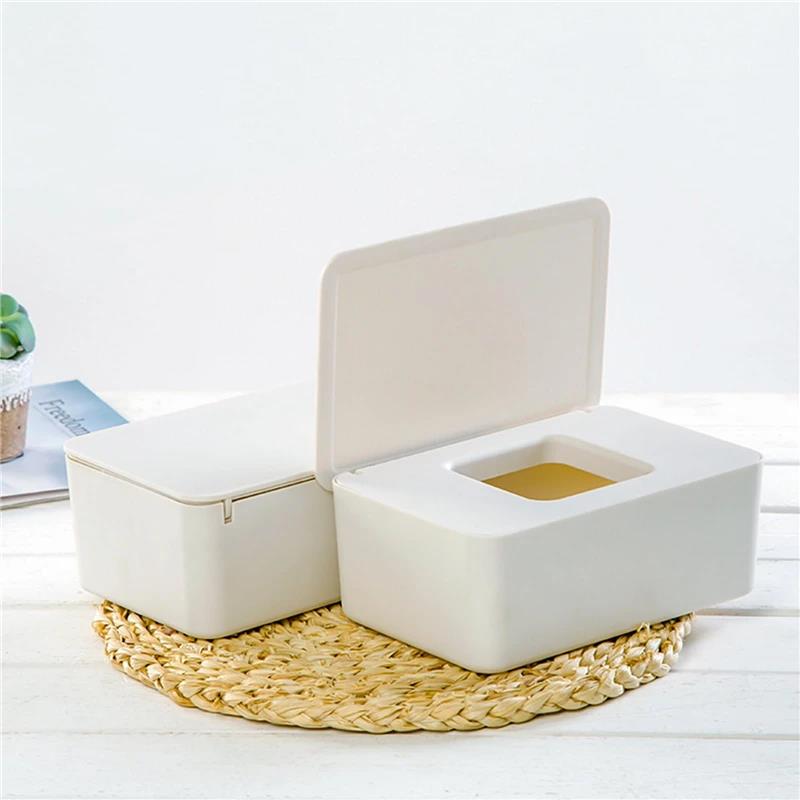 Practical New Plastic Tissue Box Wet Holder Cover Wipes Paper Storage Towel Dispenser Home Napkin Organizer
