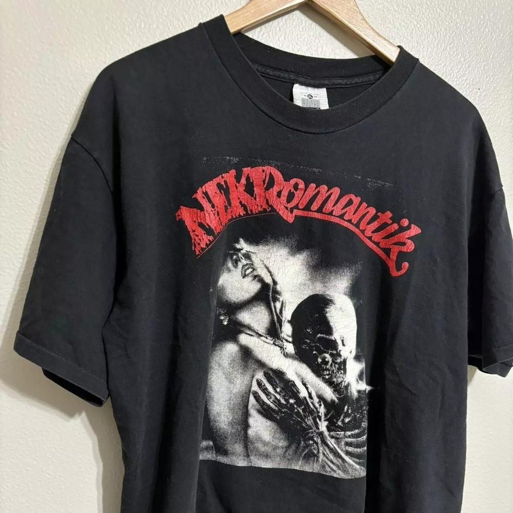 

90 s Nekromantik Horror Movie White Short Sleeve Cotton T shirt S-4XL XL