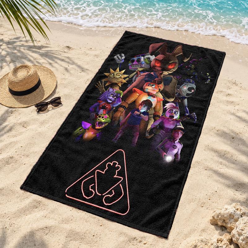 Five nights at freddy Microfiber Beach Towel Quick Dry Sand Free Lightweight Beach Towels for Travel Swimming Camping