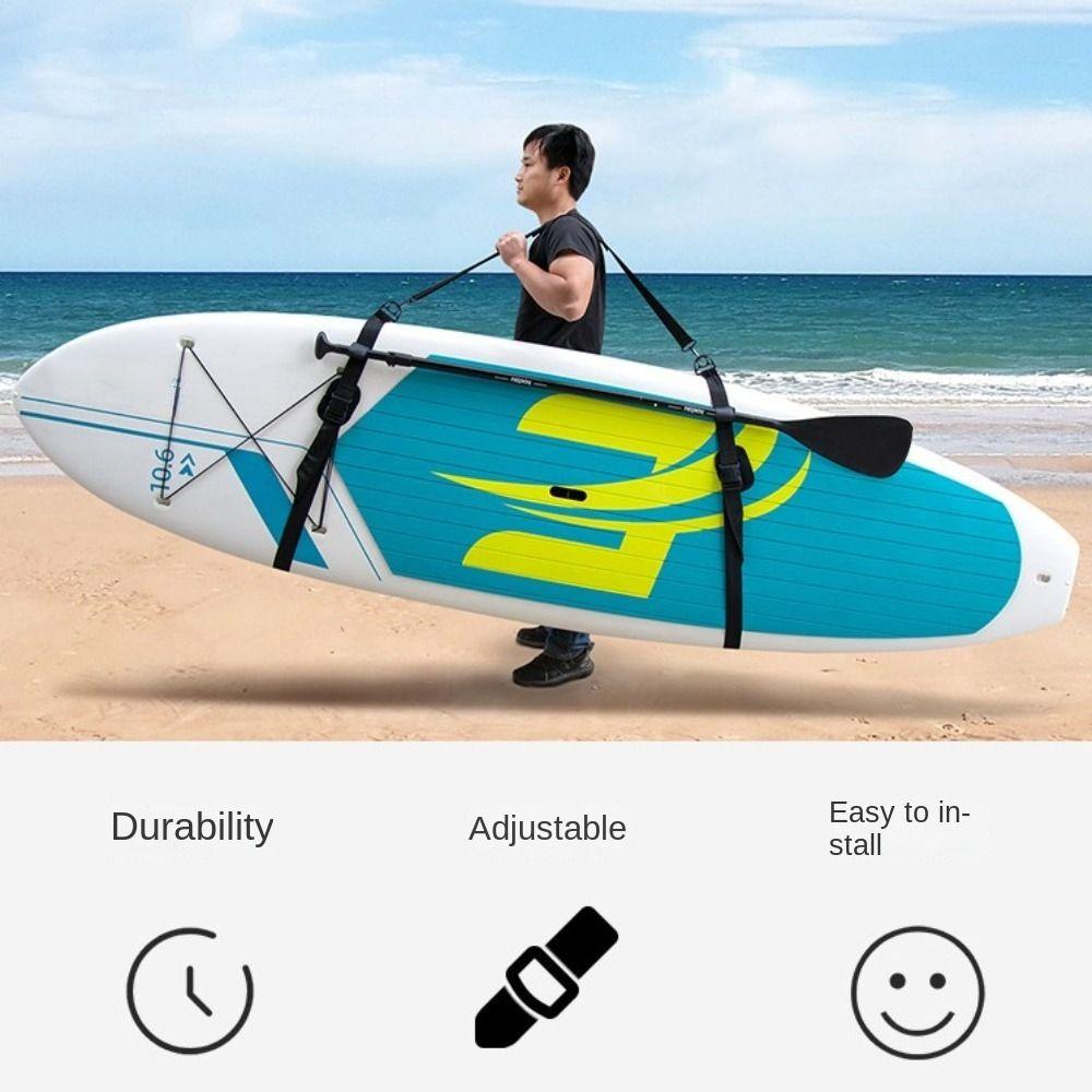 Portable Surfboard Shoulder Strap Adjustable Surfing Safety Rope  Water Sports
