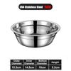 New Round 304 Stainless Steel Bowls Thicken Multiple Sizes Prep Bowls Serving Bowls