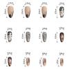 Waterproof Wearable Manicure Almond Fake Nails Summer Flowers Design Press On Nails Spring Pointed Head 3D Long Fake Nails Women