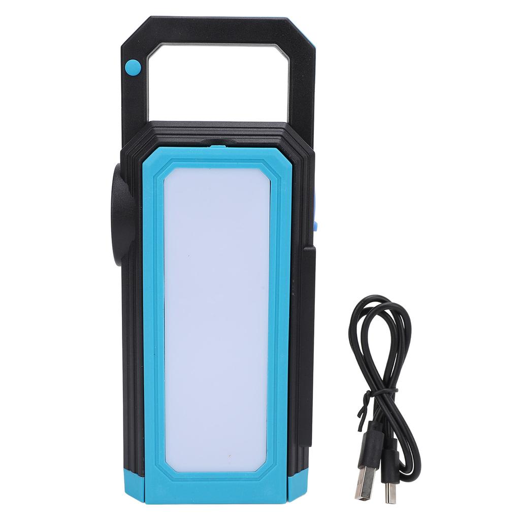 Solar Camping Lantern Dual Sided Foldable Multifunctional Tent Light for Emergency Outdoor Activitie
