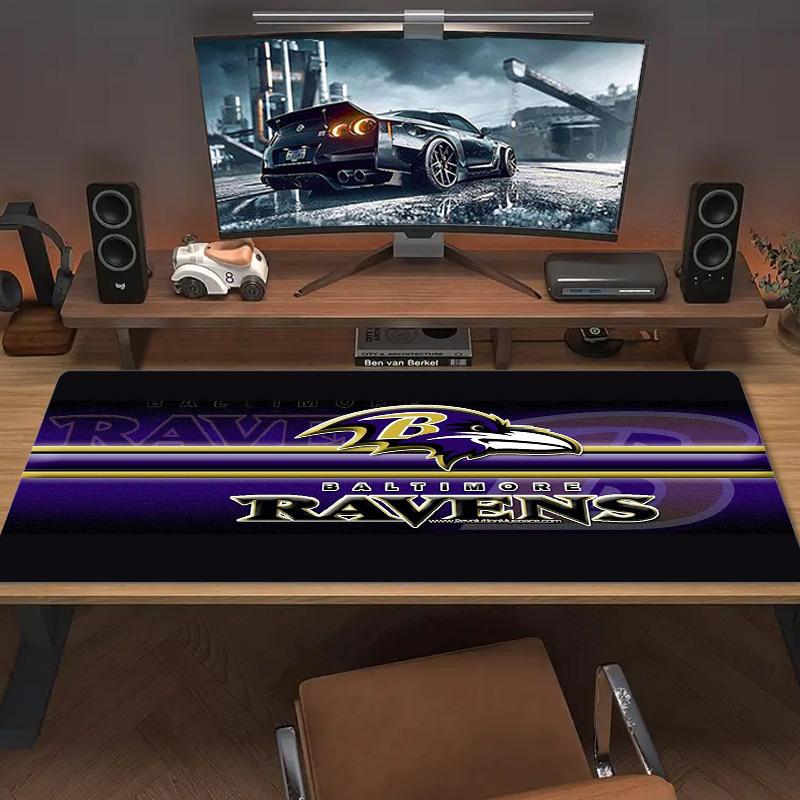 Baltimore Ravens Color Mouse Pad Large Gaming Table Cushion Non-slip Laptop Tablet Big Mousepad XXL Mat Mini PC Playmat With Lock Edge