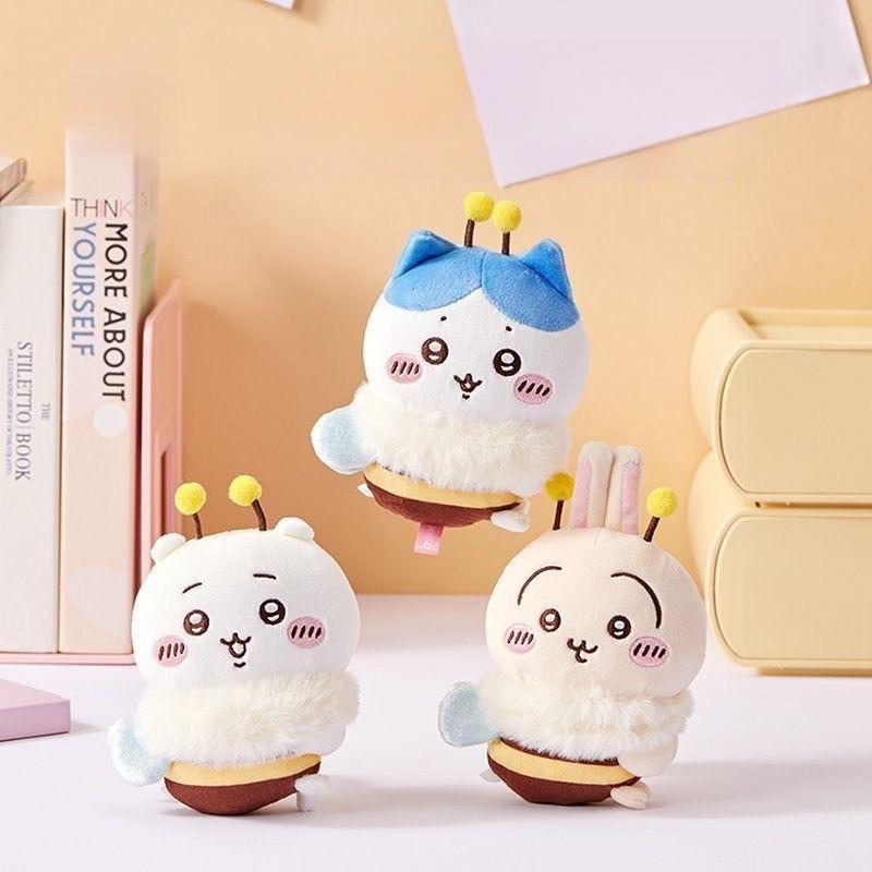 Cute Japanese Kawaii Chiikawa Usaki Selfdeprecat Bear Pendant Plush Toy Doll Cute Bear Schoolbag Hanging Cartoon Rabbit Keychain Gift