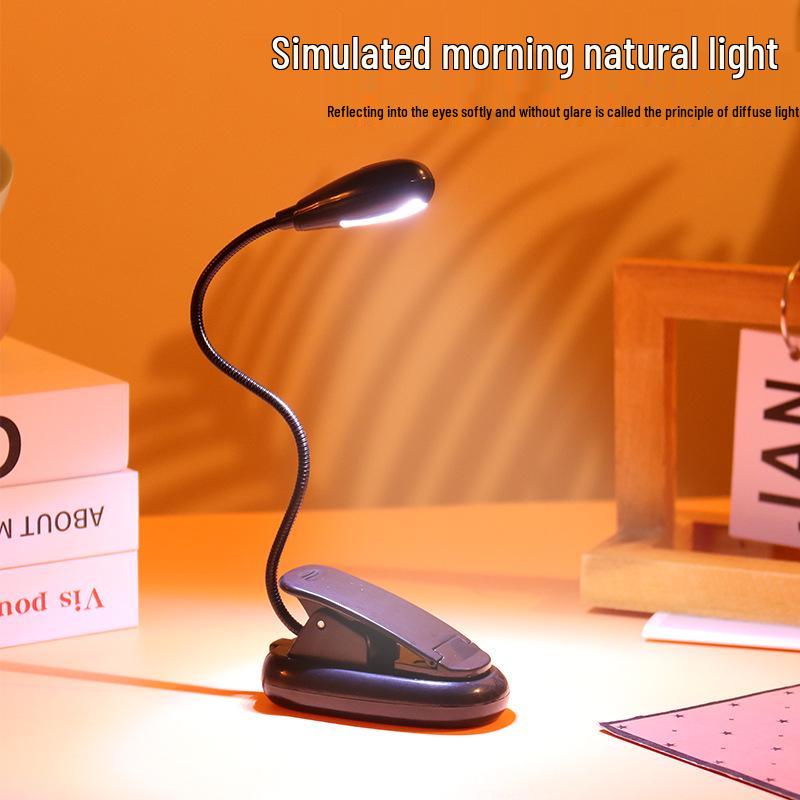 Compact Dual-Use Table & Sheet Music Lamp with Eye Protection for Dorms, Pianos, and Violin Stands