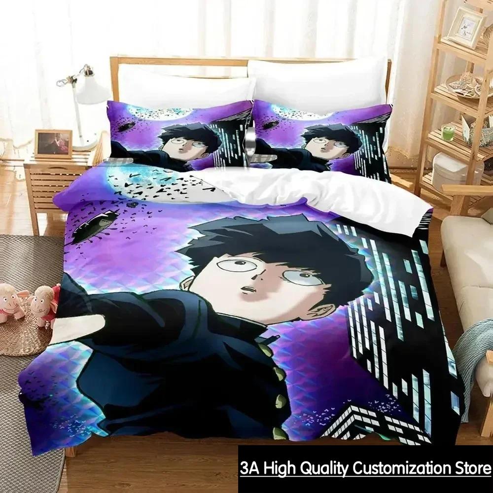 

Comforter Anime Mob Psycho 100 Bedding Set Bed Set Comforter King Queen Size Boys Adult Bedding Set Comforter (quilt)-EU Single(135*200cm)3pcs