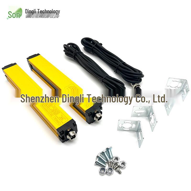 Universal Safety Light Curtain Sensor: Infrared Through-Beam Detector for Punching and Riveting Machines