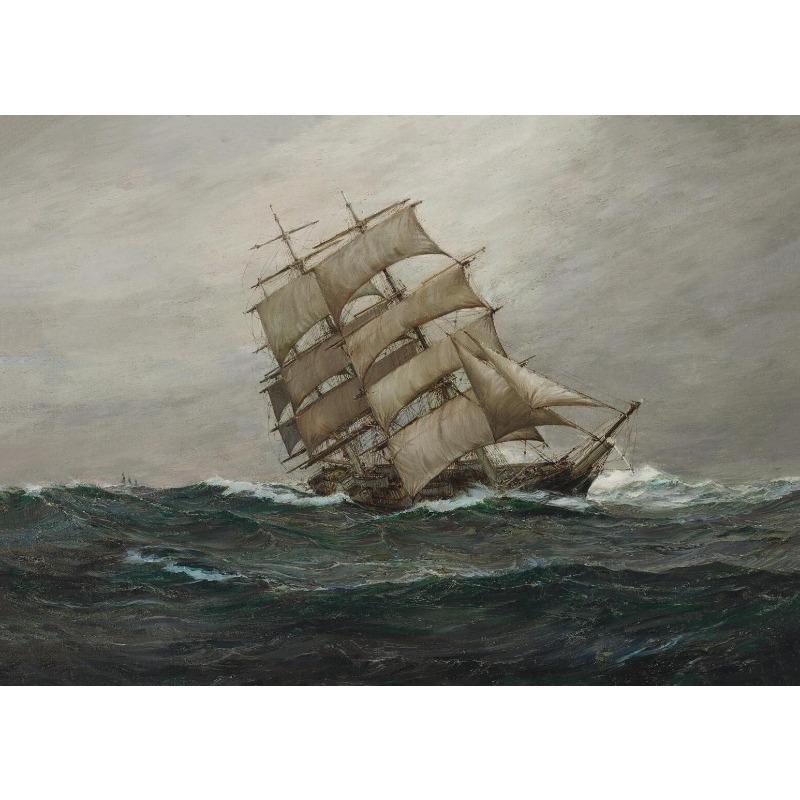 Vintage Seascape Painting Posters Boat On The Bay Prints Canvas Printing Wall Art Picture for Living Room Home Decoration