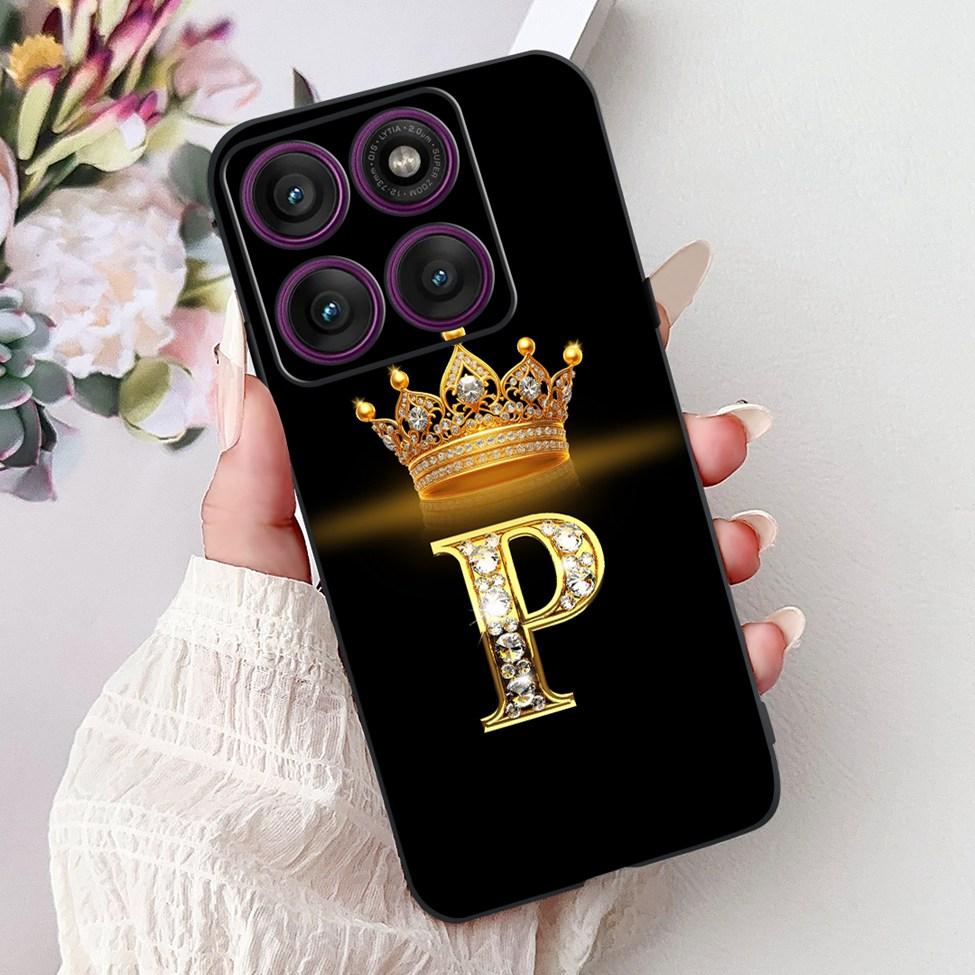 For Motorola Edge 60 Pro Case XT2507-1 Silicone Fashion Luxury A-Z Letters Shockproof Back Cover For Moto Edge 60Pro Phone Case
