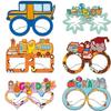 Theme Graduation Season Cartoon Pattern Paper Glasses Photography Props Decor