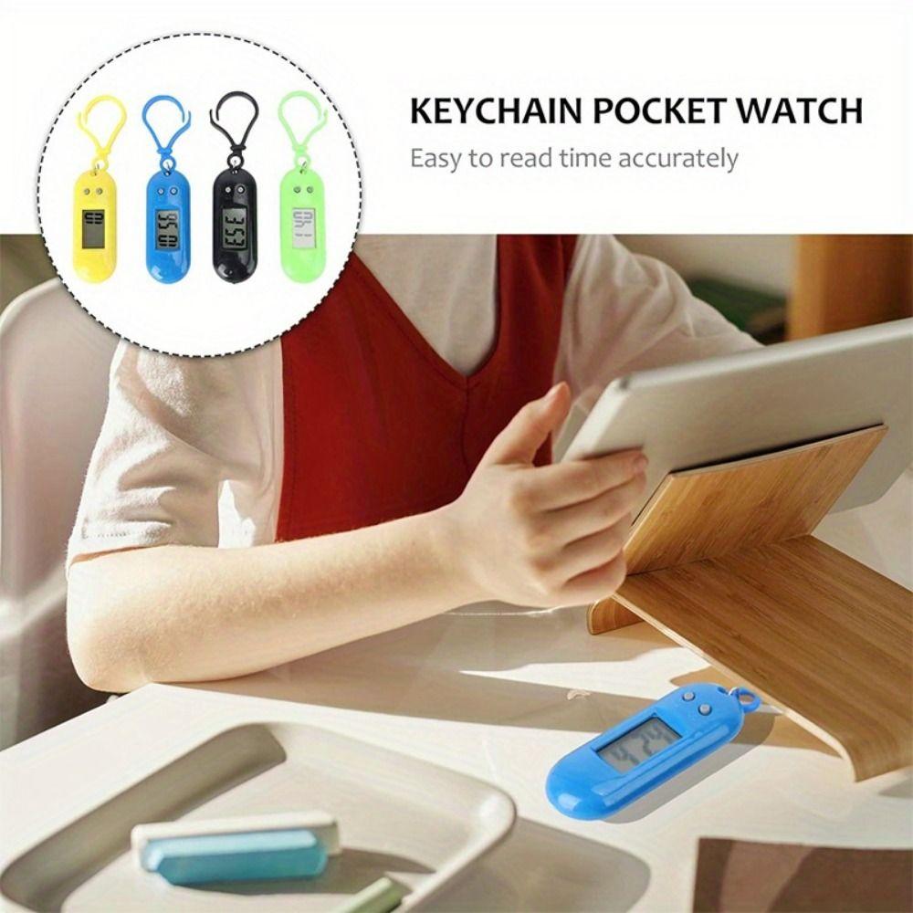 Table Time Display Electronic Watch Keyring Key Display Mini LED Digital Clock Kids