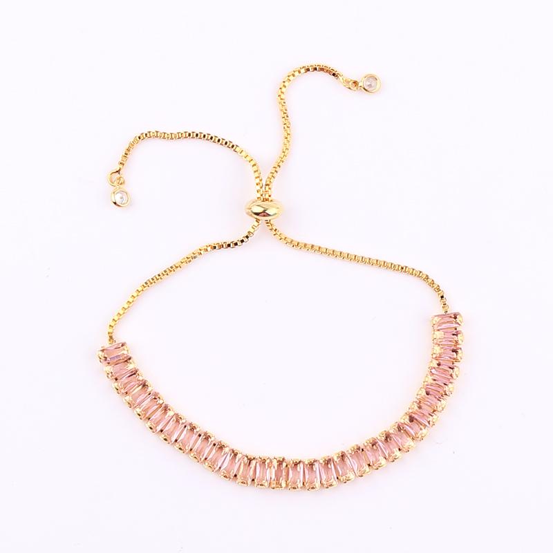 Women's Gold Colorful Choker Necklace Shiny Rainbow Crystal Zircon Tennis Chain Statement Jewelry Dropshipping