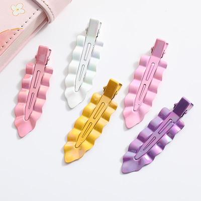 Mermaid Candy Color Seamless Metal Hair Clip - Duckbill Hair Accessory for Bangs
