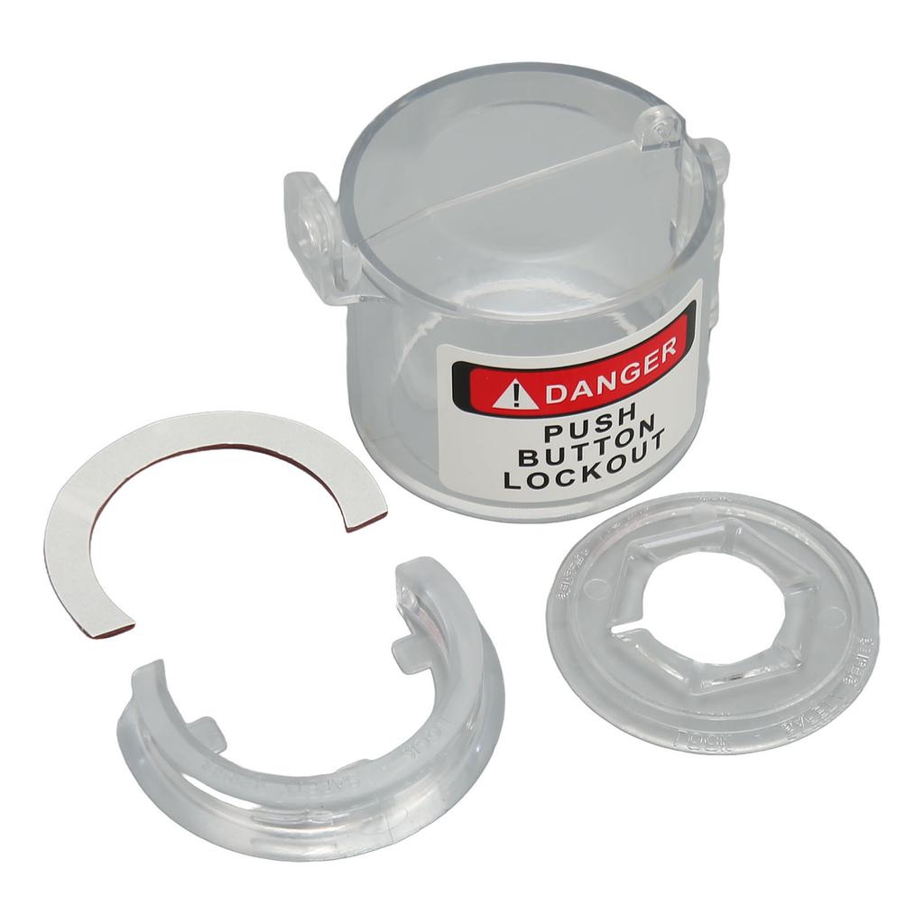 Round Switch Guard Cover Clear PC Emergency Stop Knob Switch Protecting Cover for Industry