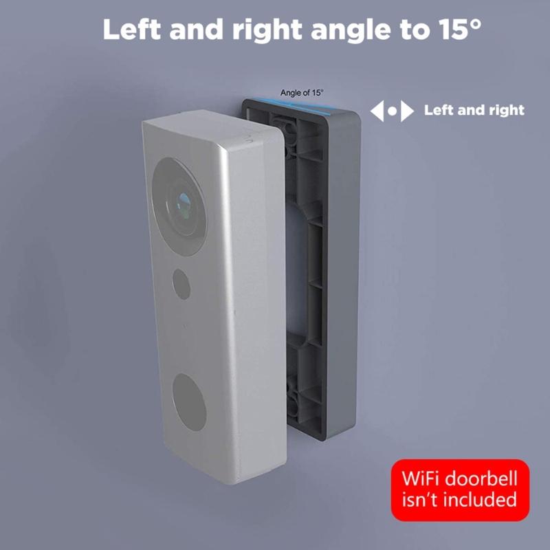 Doorbell Bracket PC Doorbell Support Simple Doorbell Mounting Solution Quick Doorbell Mount Secure Doorbell Support