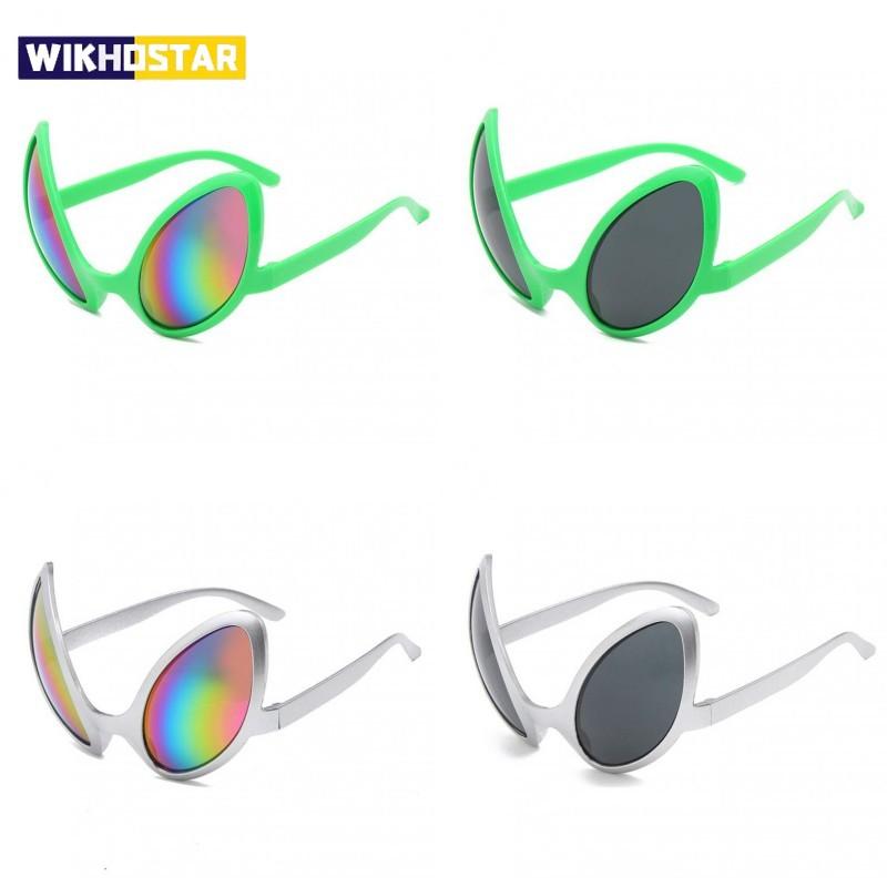 Occhiali Divertenti da Alieno Uomo Donna Moda Lenti Arcobaleno Occhiali da Sole Vacanza Festa da Ballo Forme Alternative Occhiali Accessori per Feste
