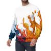 Men's Casual Fashion Printed Round Neck Pullover Sweatshirt